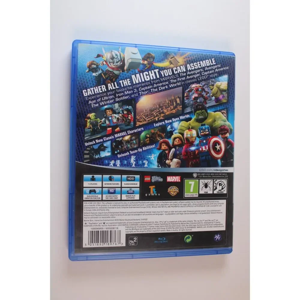 LEGO Marvel's Avengers PS4 (Sony PlayStation 4, 2016) Authentic, tested/works